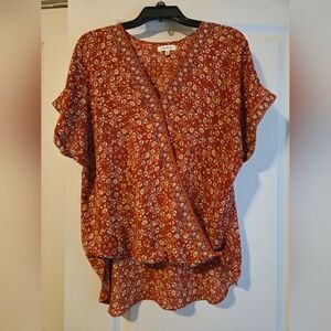 Max Studio Floral Top Large